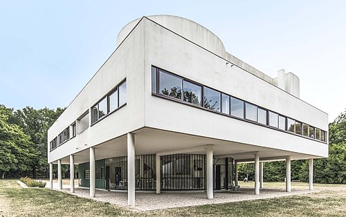 Vue de la villa Savoye